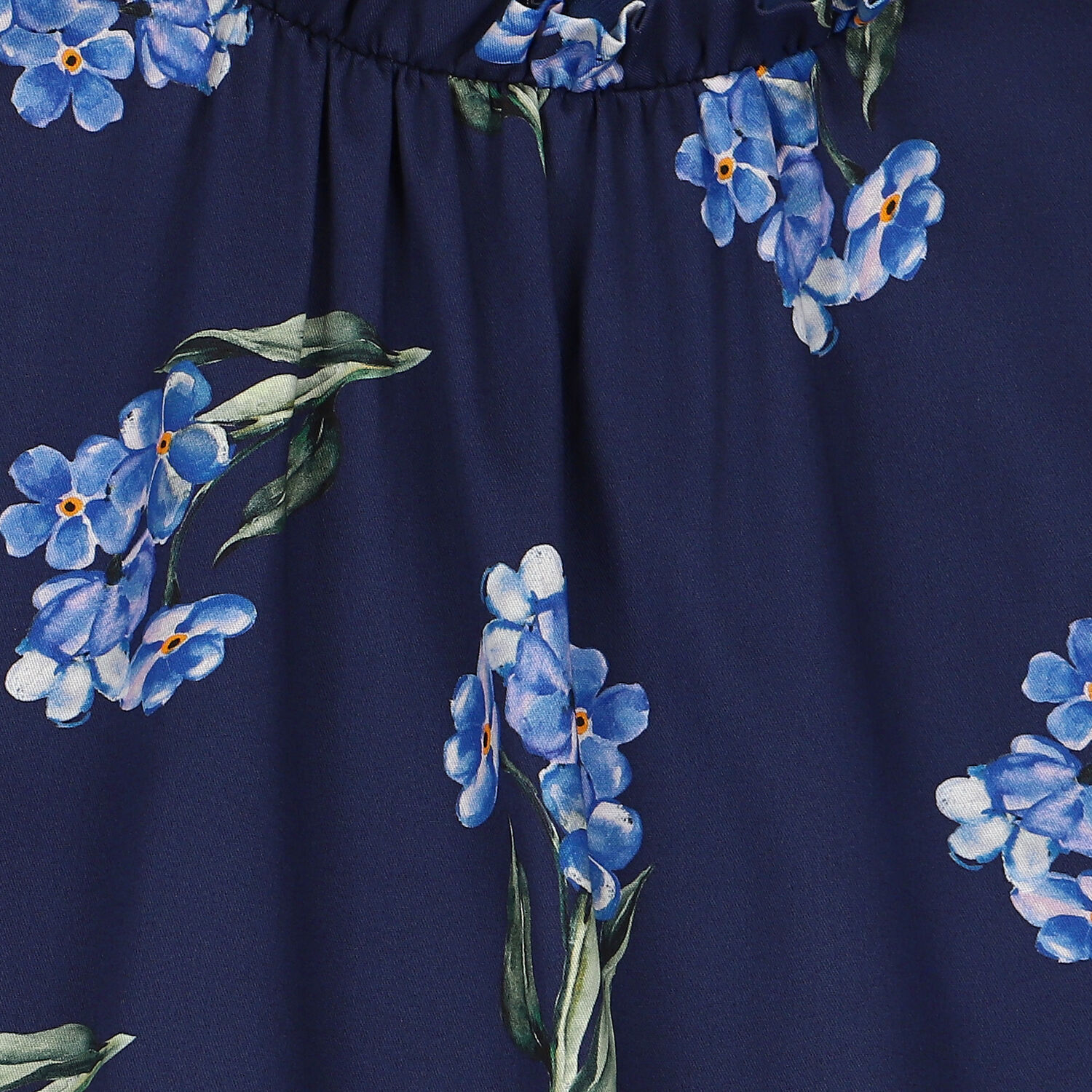 Girls Navy Blue Floral Dress, 2, hi-res